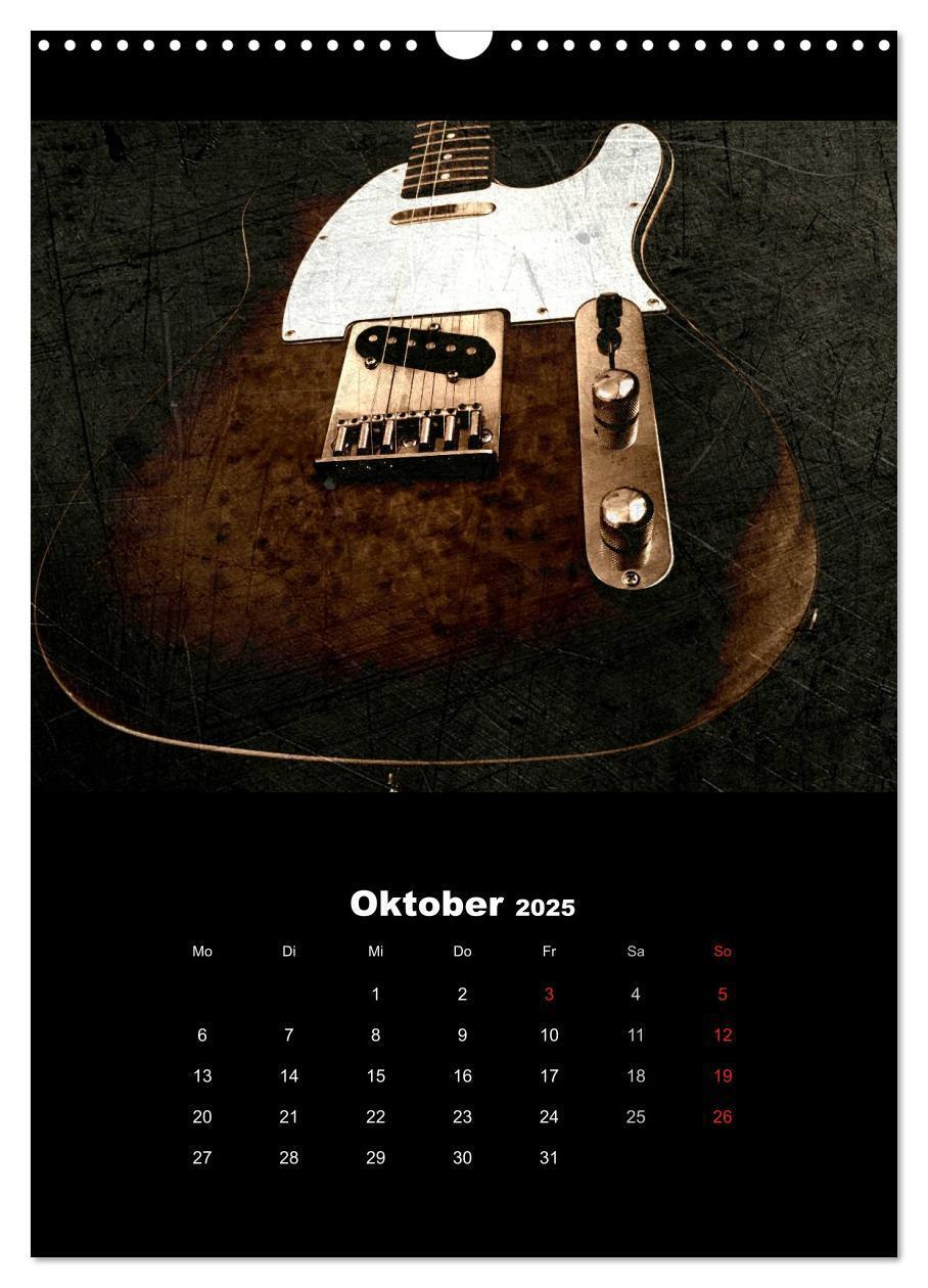 Bild: 9783457015957 | Vintage Gitarren (Wandkalender 2025 DIN A3 hoch), CALVENDO...