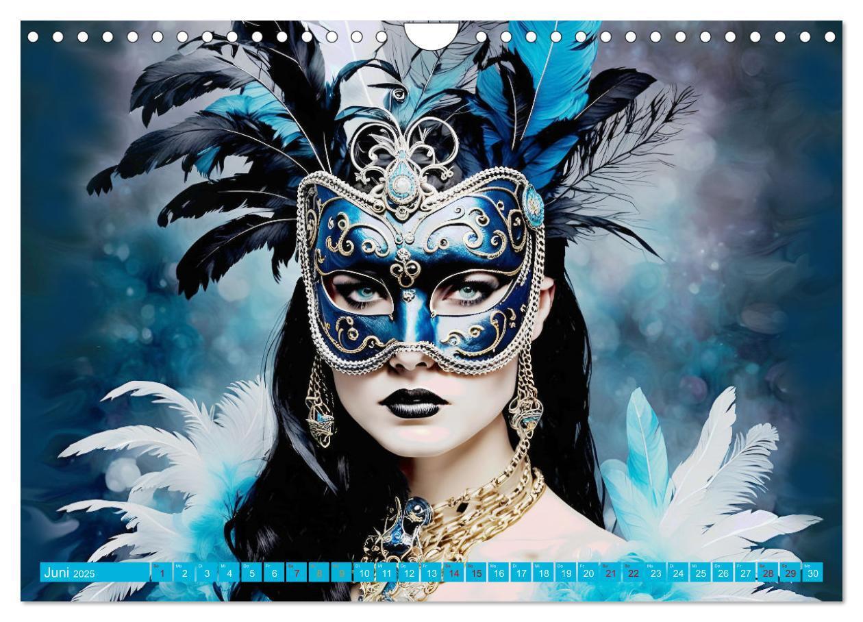 Bild: 9783383798306 | Maskerade Deluxe (Wandkalender 2025 DIN A4 quer), CALVENDO...