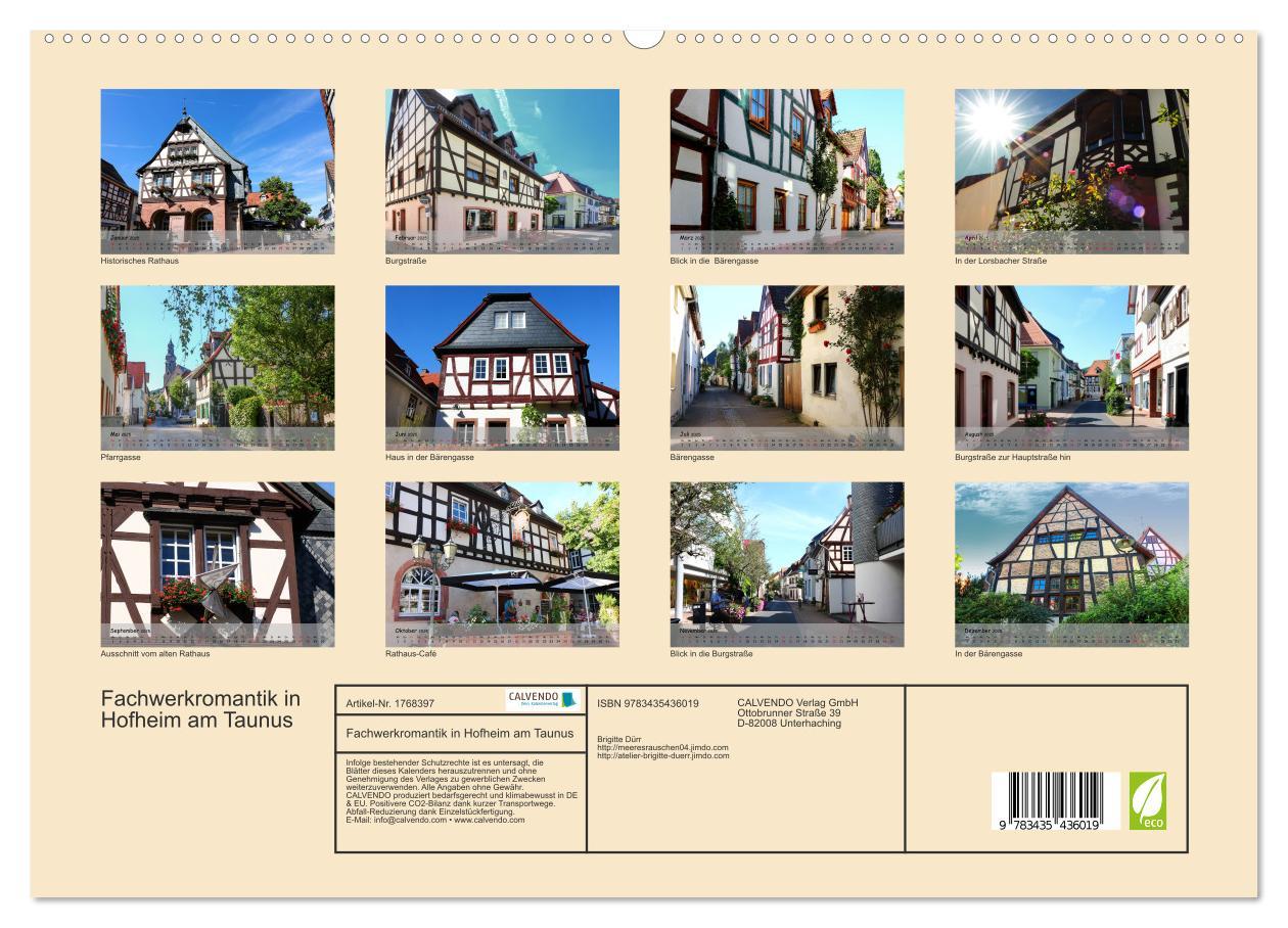 Bild: 9783435436019 | Fachwerkromantik in Hofheim am Taunus (hochwertiger Premium...