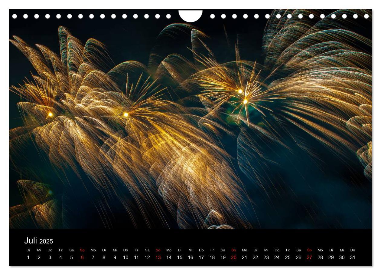 Bild: 9783435837953 | Das Feuerwerk (Wandkalender 2025 DIN A4 quer), CALVENDO Monatskalender