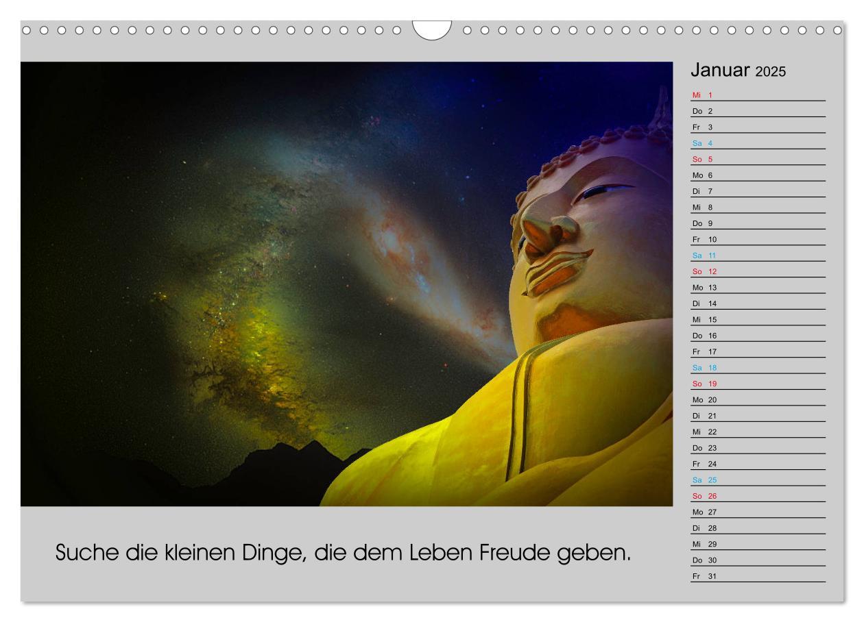 Bild: 9783435301690 | Lebenskraft Buddha (Wandkalender 2025 DIN A3 quer), CALVENDO...