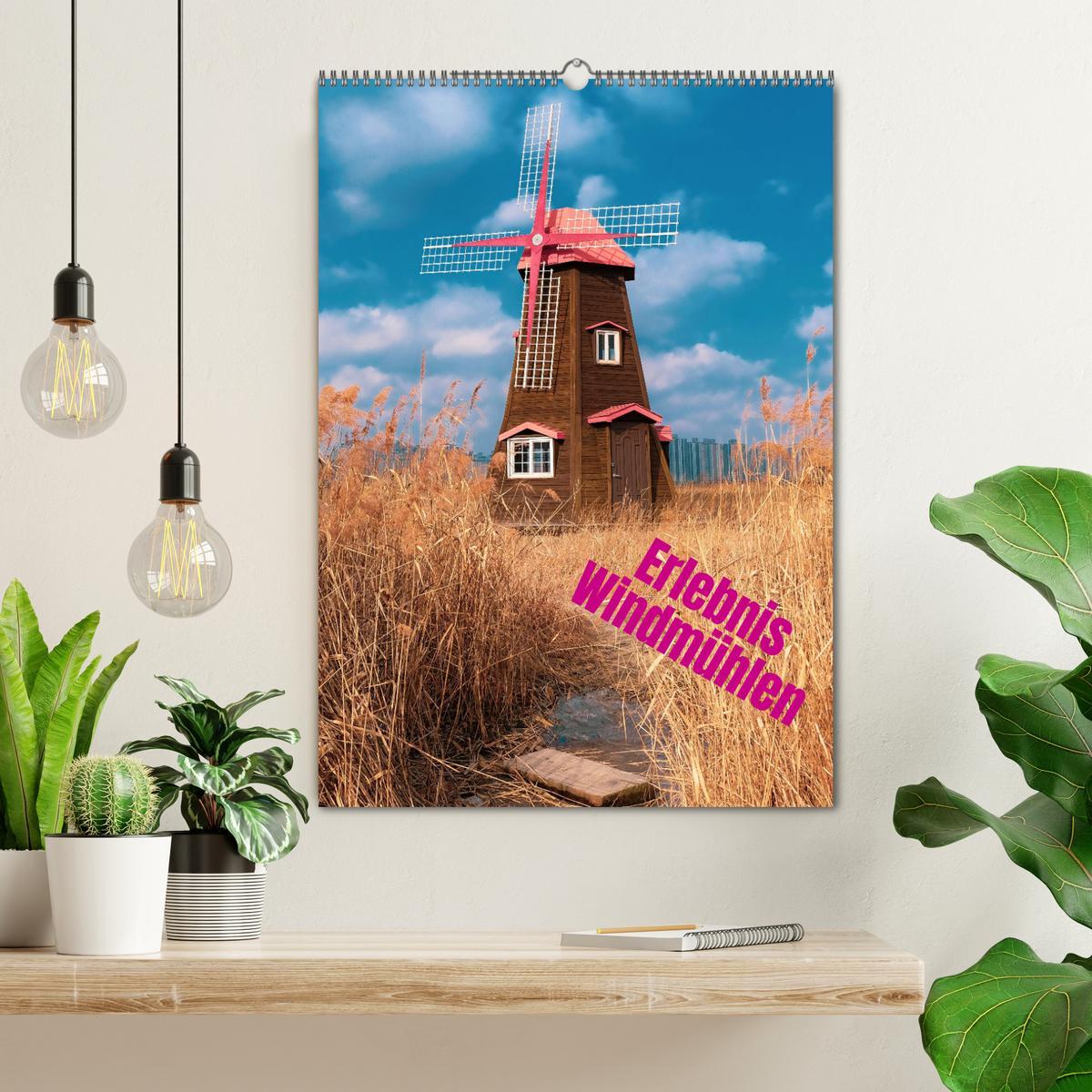 Bild: 9783435900879 | Erlebnis Windmühle (Wandkalender 2025 DIN A2 hoch), CALVENDO...