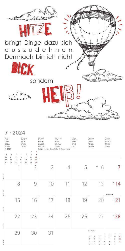 Bild: 4251732335588 | Sprüche 2024 - Broschürenkalender 30x30 cm (30x60 geöffnet) -...