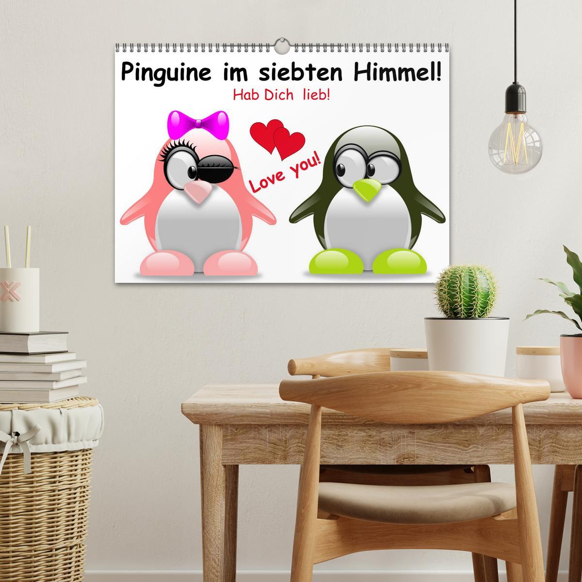 Bild: 9783435735778 | Pinguine im siebten Himmel! (Wandkalender 2025 DIN A3 quer),...