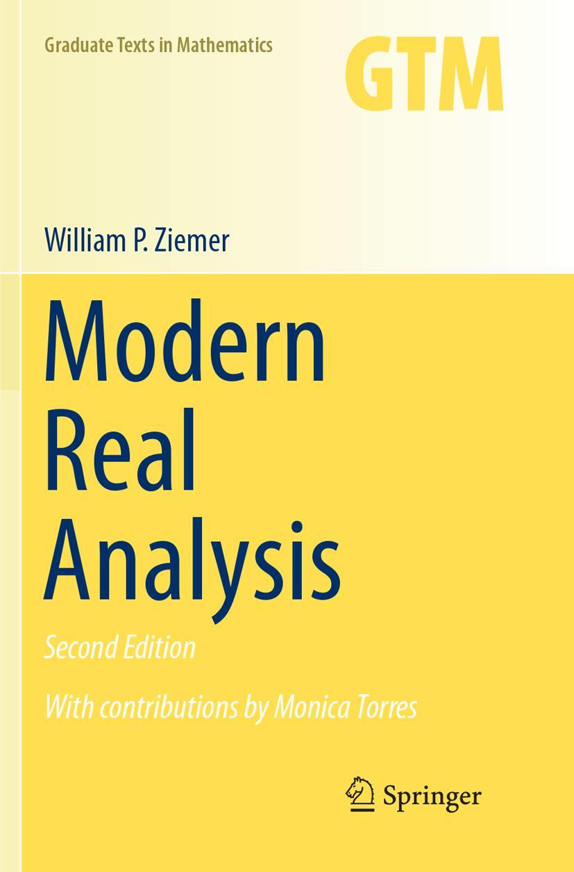 Cover: 9783319878409 | Modern Real Analysis | William P. Ziemer | Taschenbuch | Paperback