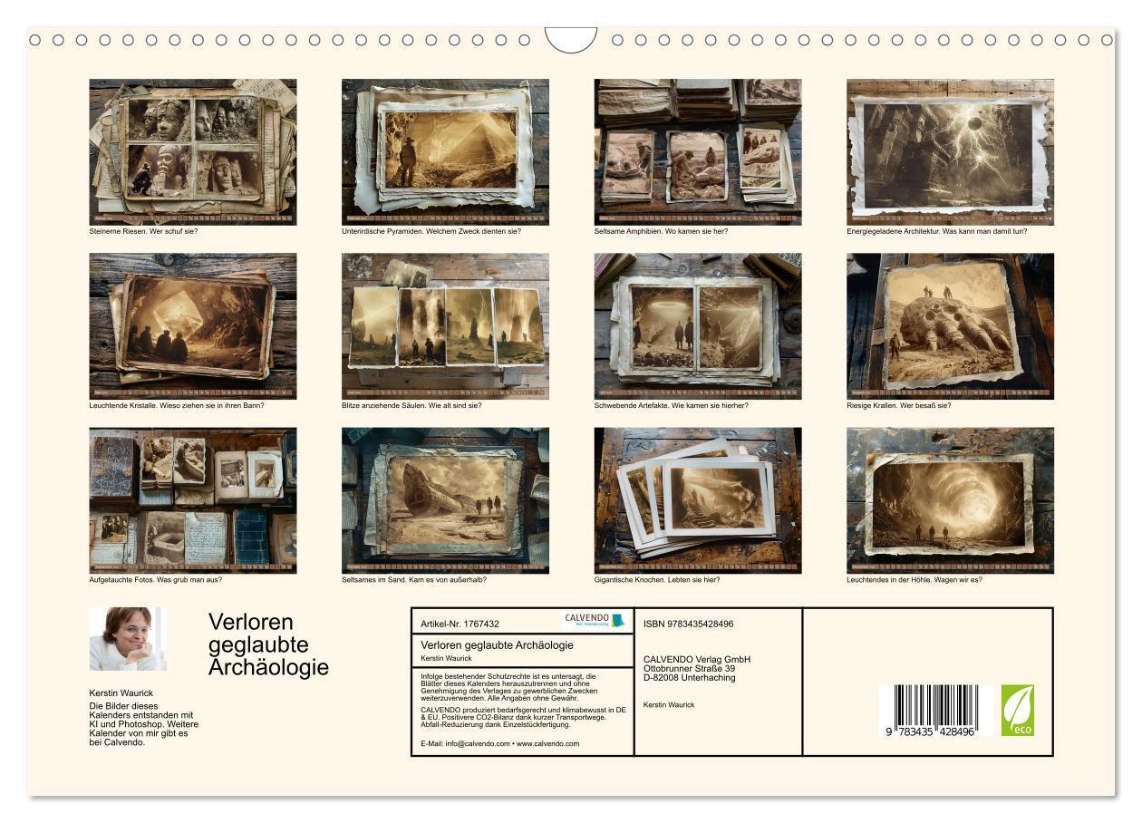 Bild: 9783435428496 | Verloren geglaubte Archäologie (Wandkalender 2025 DIN A3 quer),...