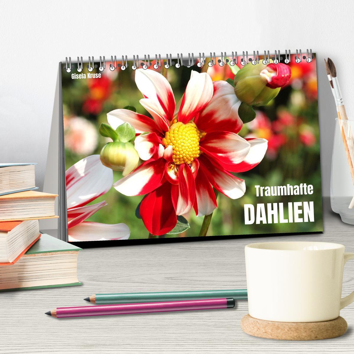 Bild: 9783435009510 | Traumhafte Dahlien (Tischkalender 2025 DIN A5 quer), CALVENDO...