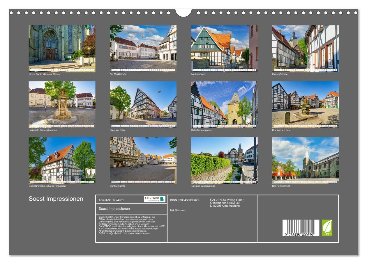 Bild: 9783435009879 | Soest Impressionen (Wandkalender 2025 DIN A3 quer), CALVENDO...