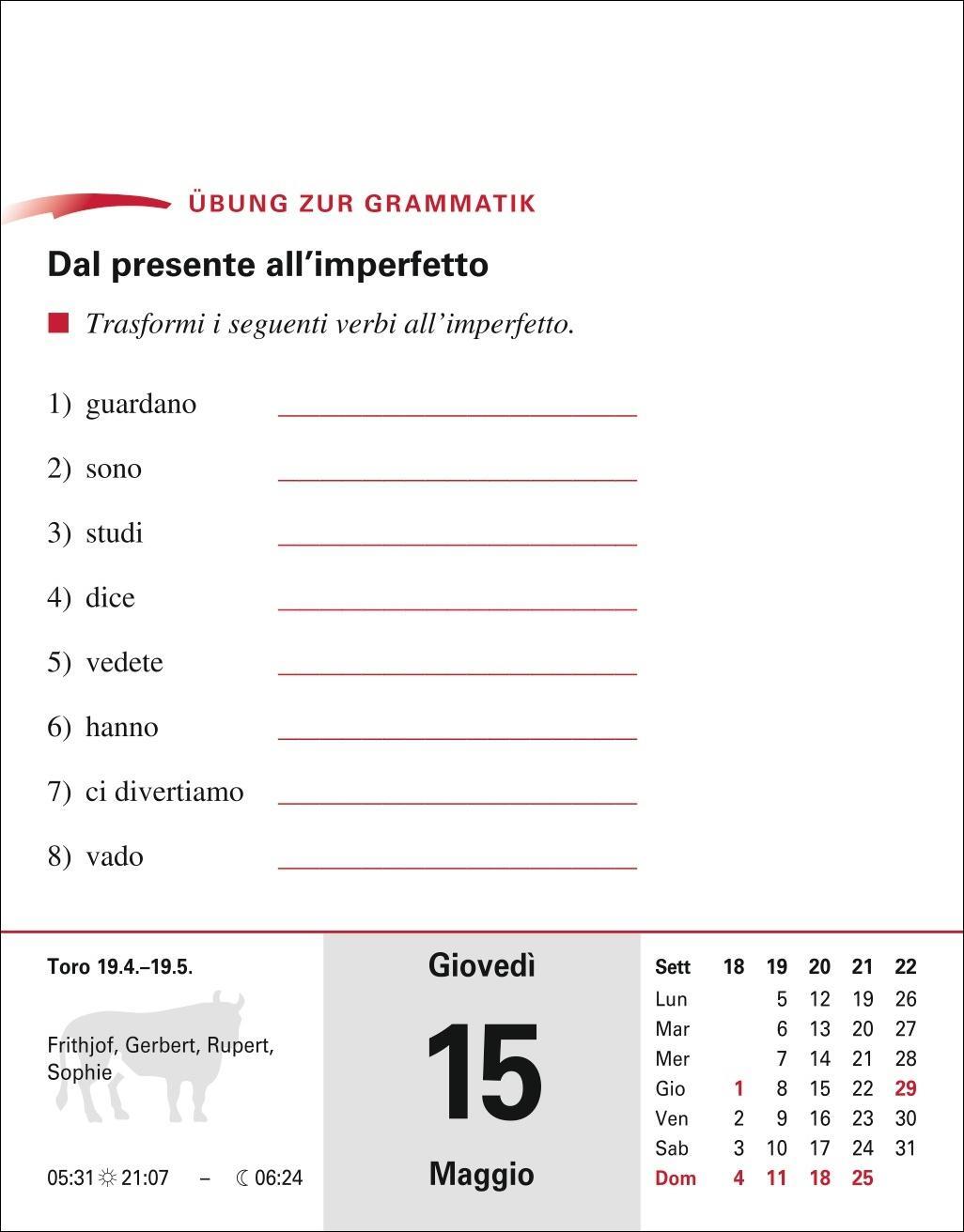 Bild: 9783840033629 | Italienisch Sprachkalender 2025 - Italienisch lernen leicht gemacht...