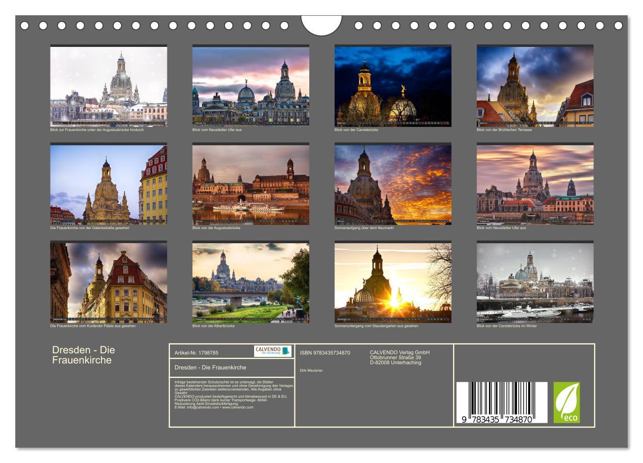 Bild: 9783435734870 | Dresden - Die Frauenkirche (Wandkalender 2025 DIN A4 quer),...