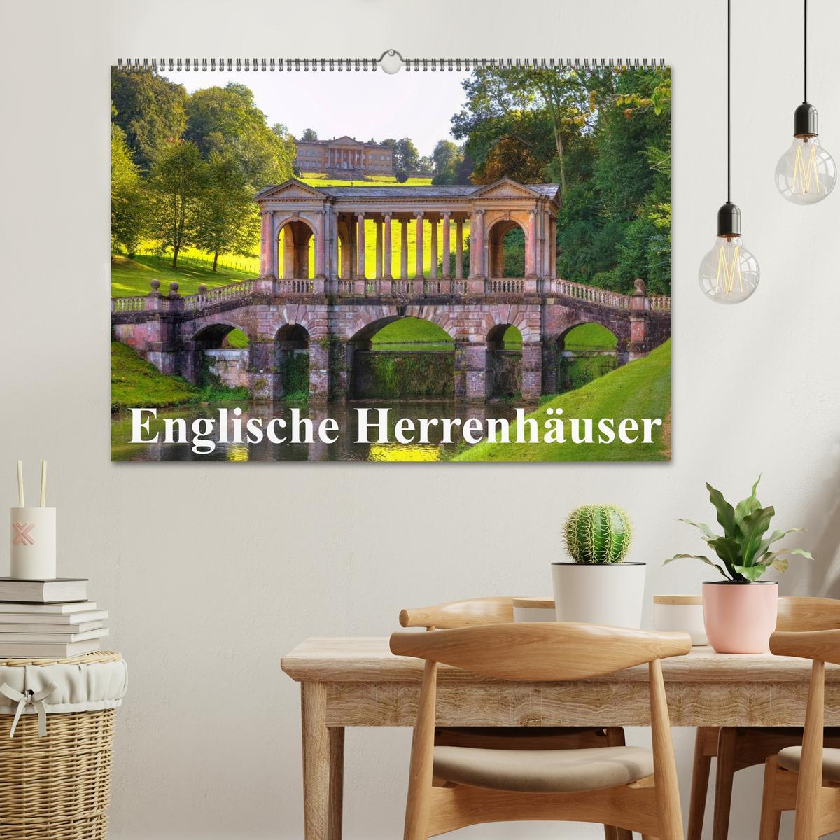 Bild: 9783435692040 | Englische Herrenhäuser (Wandkalender 2025 DIN A2 quer), CALVENDO...