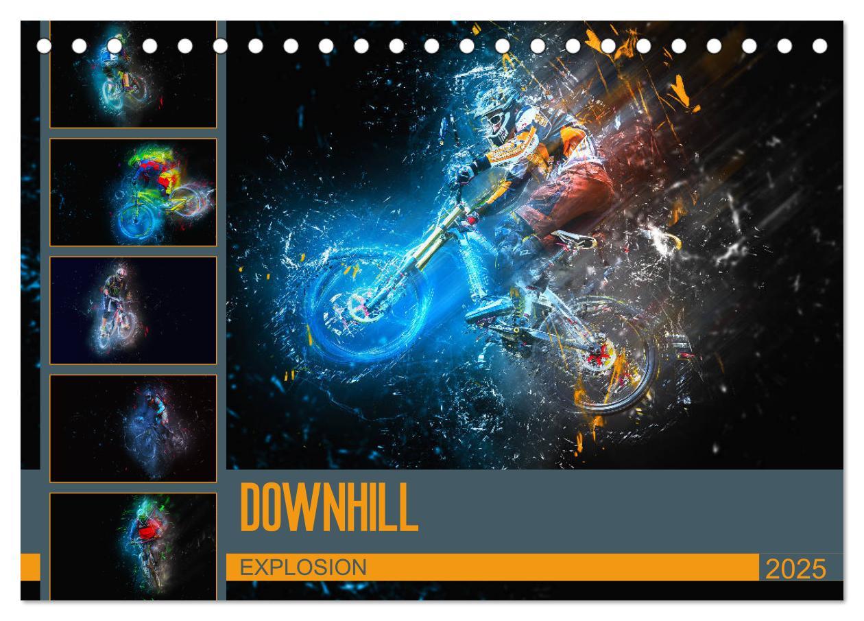 Cover: 9783435431885 | Downhill Explosion (Tischkalender 2025 DIN A5 quer), CALVENDO...