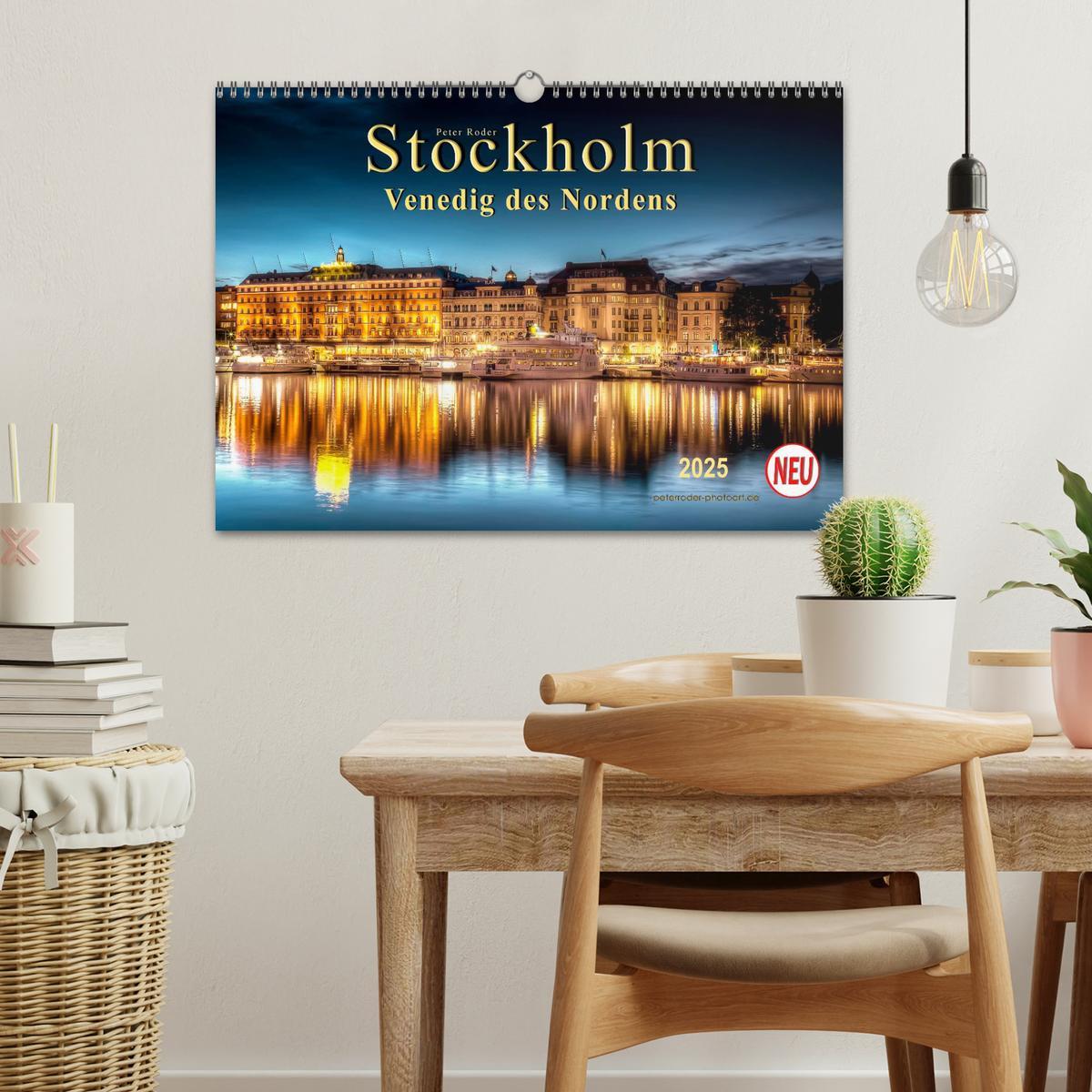 Bild: 9783435573592 | Stockholm - Venedig des Nordens (Wandkalender 2025 DIN A3 quer),...