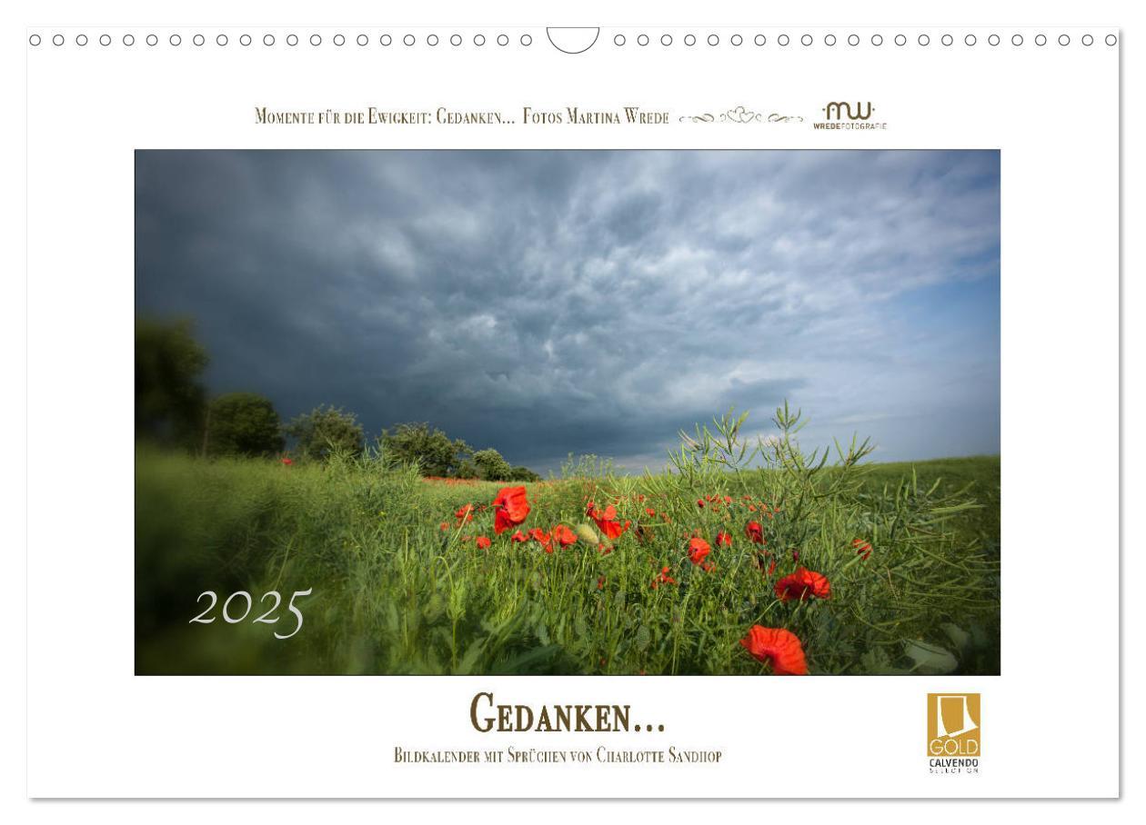 Cover: 9783435658060 | Gedanken... Bildkalender mit Sprüchen (Wandkalender 2025 DIN A3...