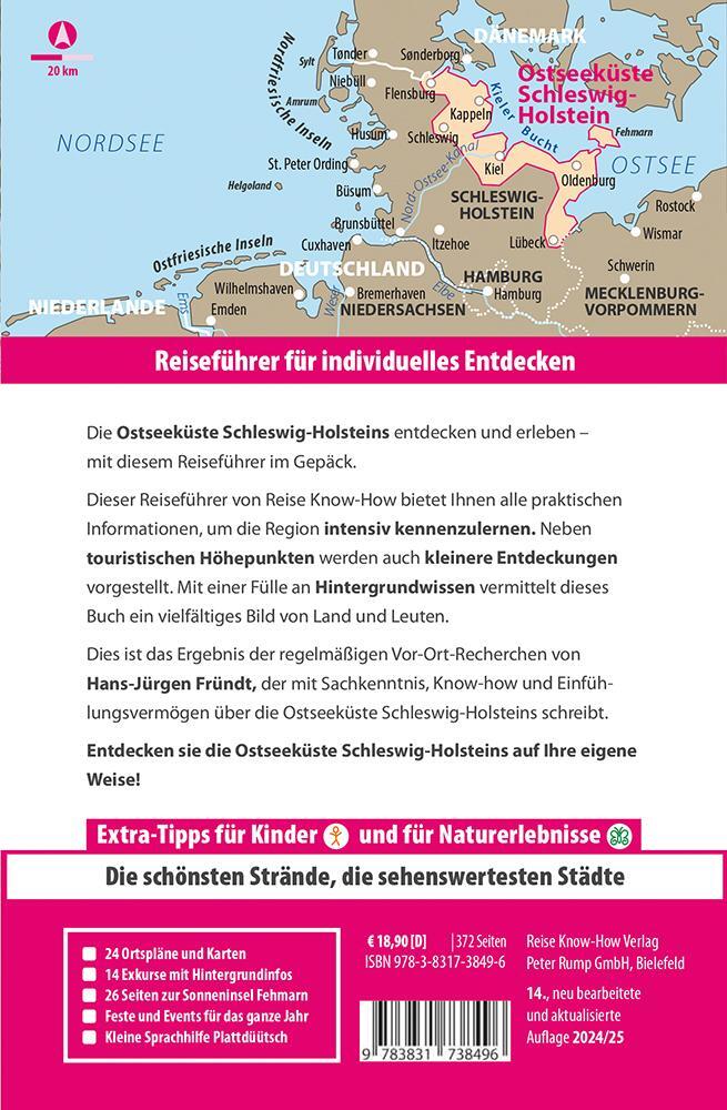 Rückseite: 9783831738496 | Reise Know-How Reiseführer Ostseeküste Schleswig-Holstein | Fründt