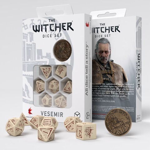 Cover: 5907699496655 | The Witcher Dice Set. Vesemir - The Old Wolf | Q-workshop