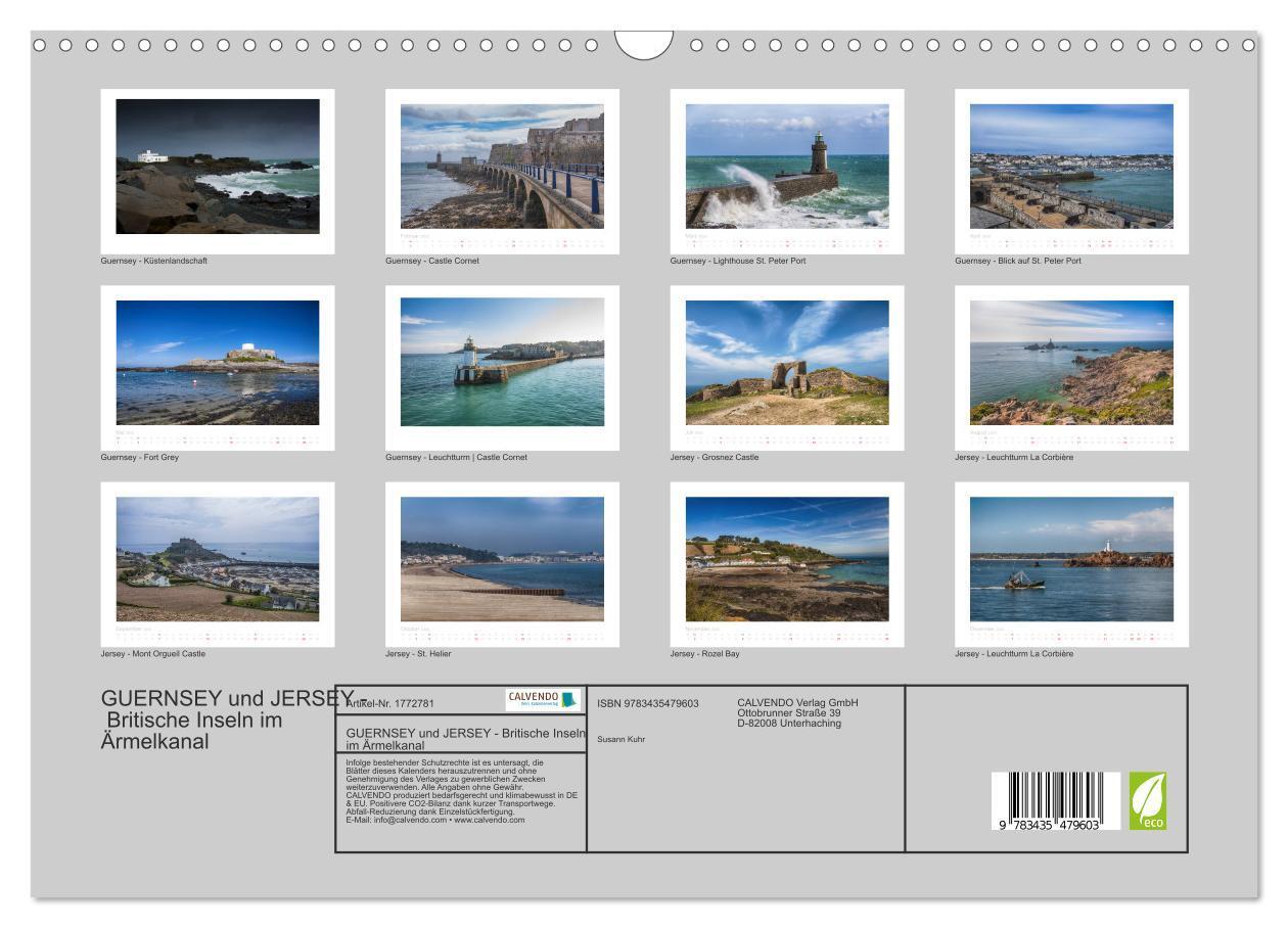 Bild: 9783435479603 | GUERNSEY und JERSEY - Britische Inseln im Ärmelkanal (Wandkalender...