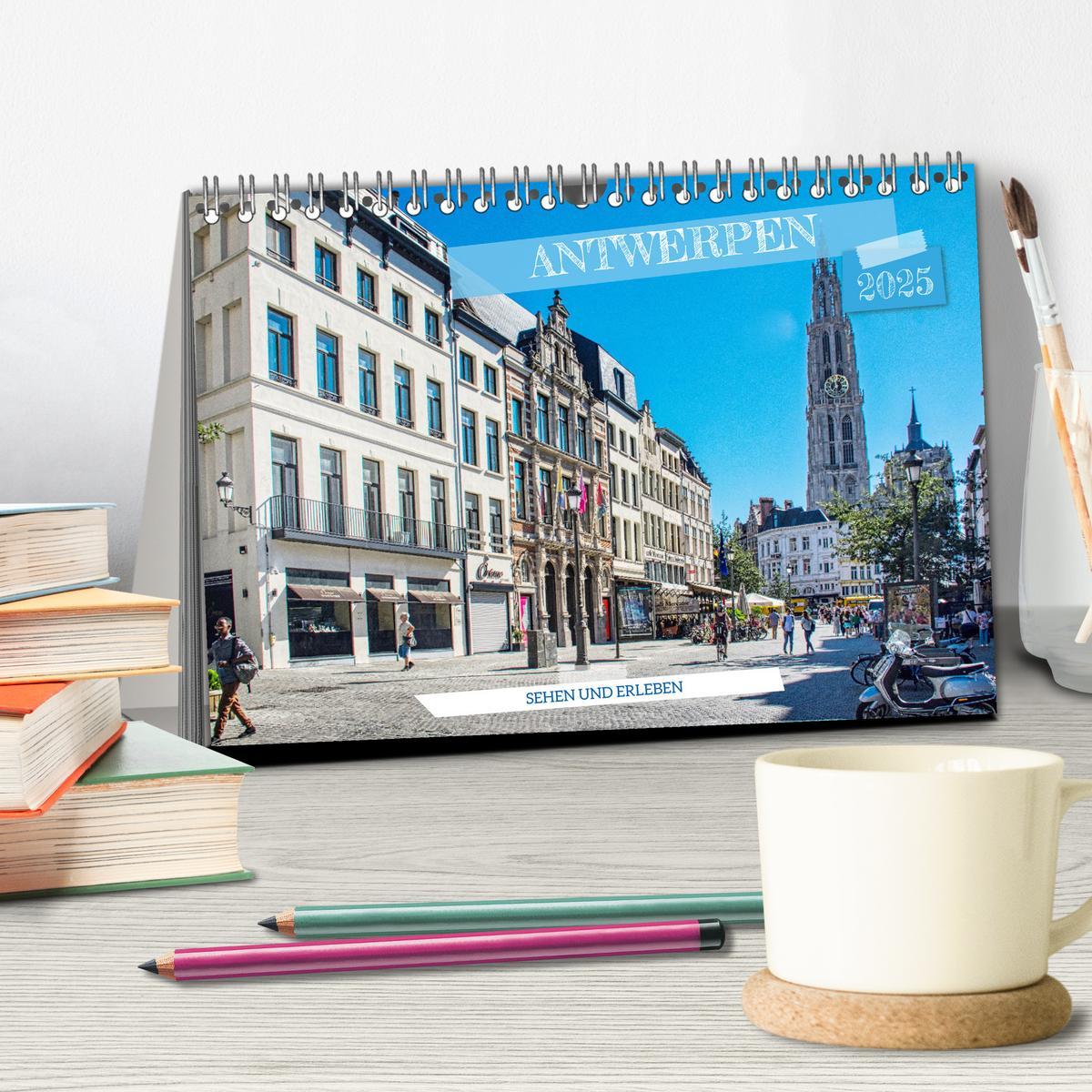 Bild: 9783383783746 | Antwerpen - sehen und erleben (Tischkalender 2025 DIN A5 quer),...