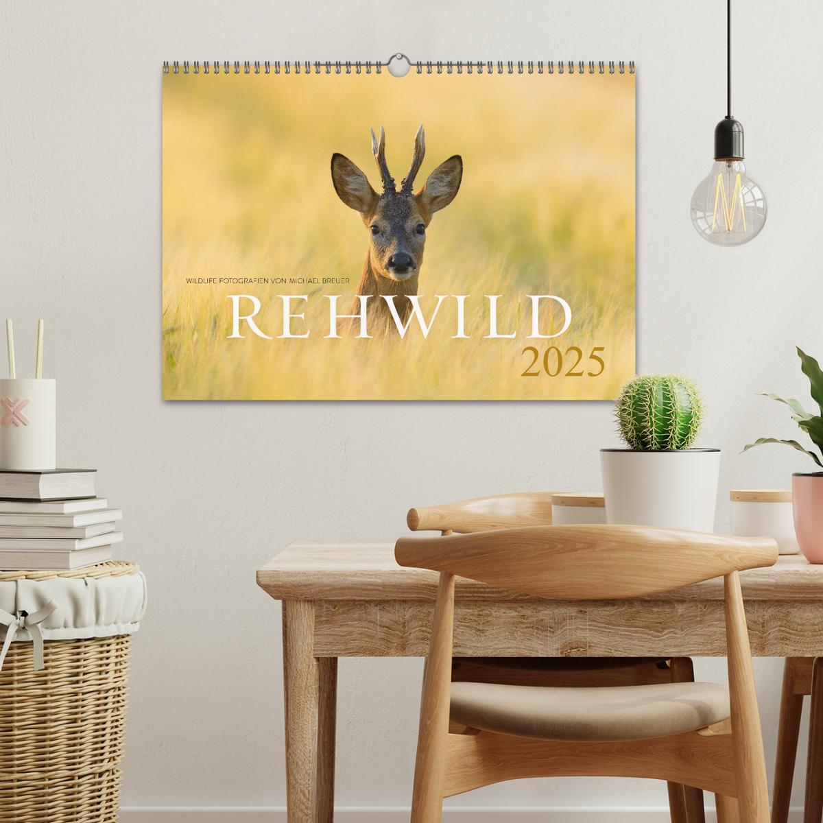 Bild: 9783435110933 | Rehwild 2025 (Wandkalender 2025 DIN A3 quer), CALVENDO Monatskalender