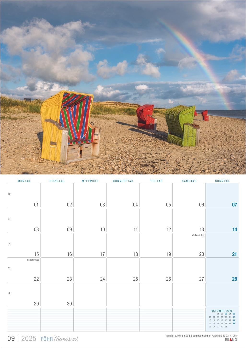 Bild: 9783964023452 | Föhr ...meine Insel Kalender 2025 | Eiland | Kalender | 13 S. | 2025