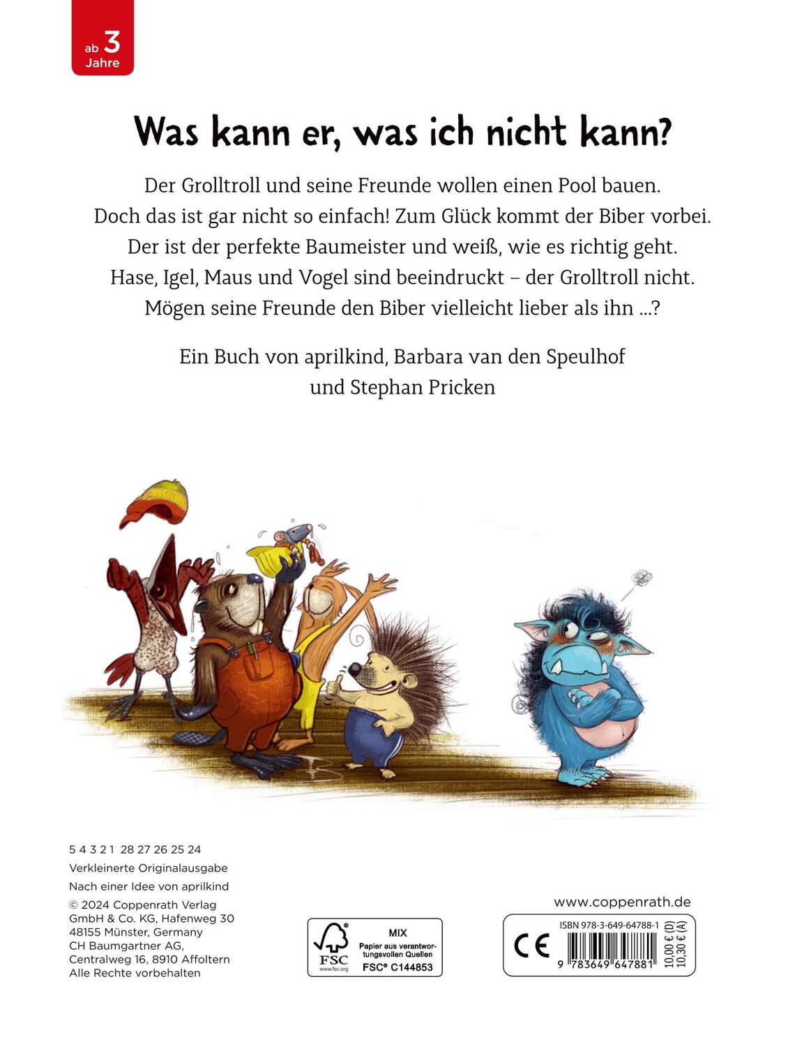 Rückseite: 9783649647881 | Der Grolltroll ... ist eifersüchtig! (Pappbilderbuch) | by aprilkind