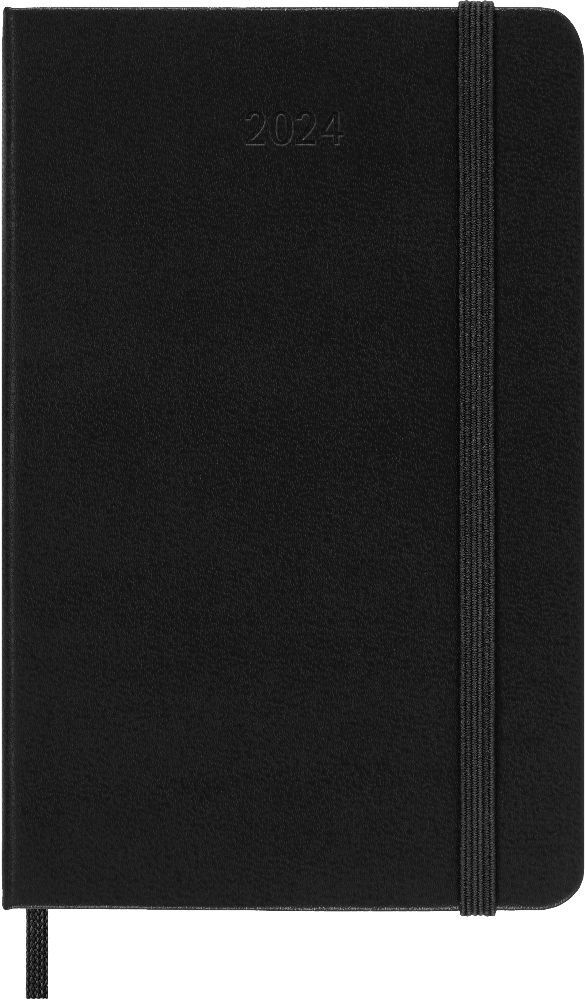 Cover: 8056598856545 | Moleskine 12 Monate Tageskalender 2024, Pocket/A6, Schwarz | Buch