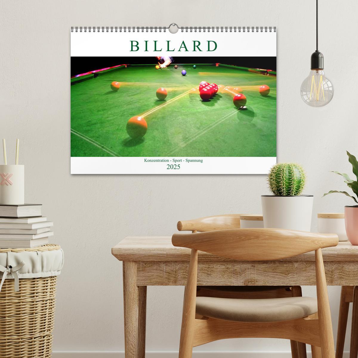 Bild: 9783435288922 | Billard. Konzentration - Sport - Spannung (Wandkalender 2025 DIN A3...