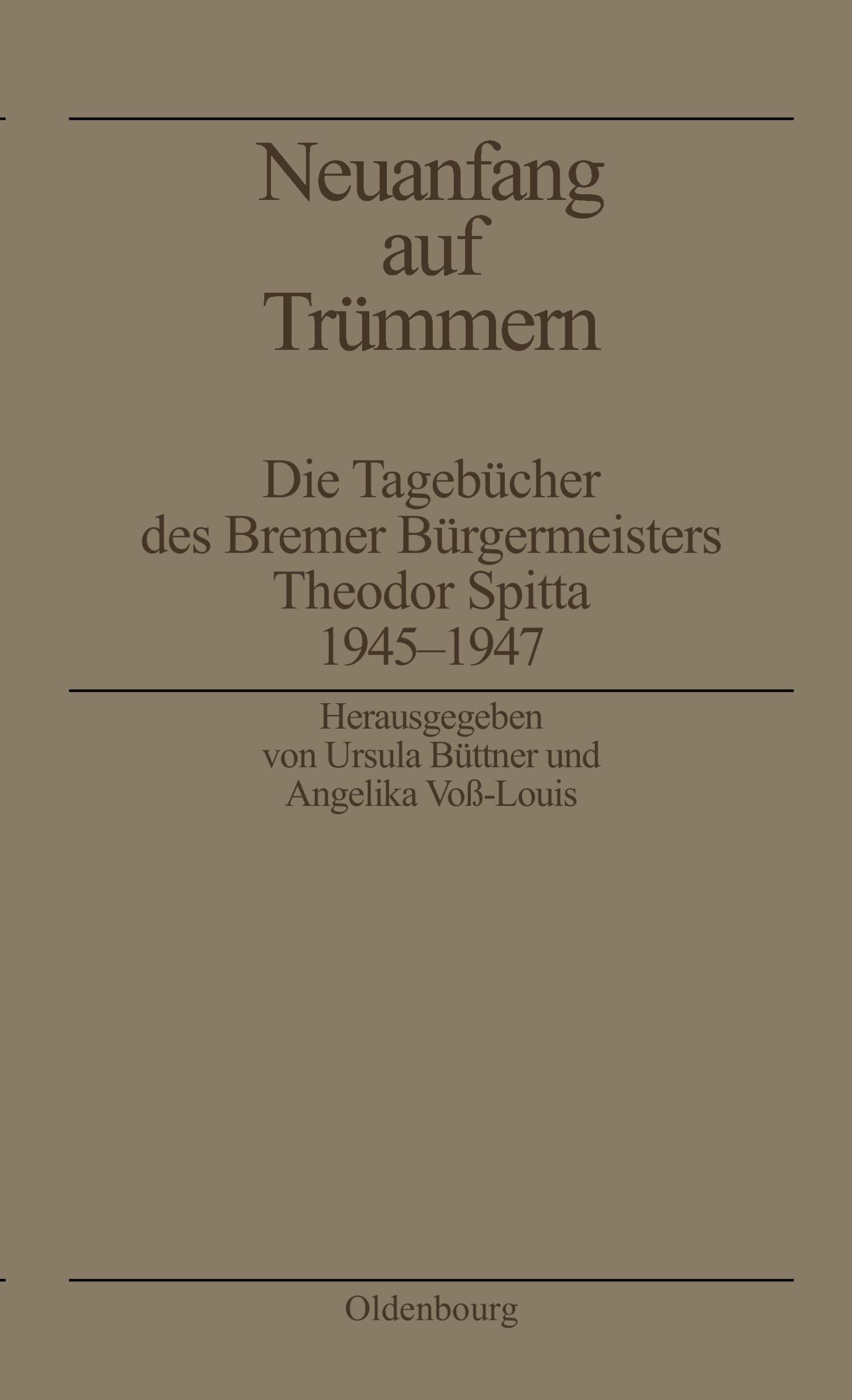 Cover: 9783486559385 | Neuanfang auf Trümmern | Angelika Voß-Louis (u. a.) | Taschenbuch