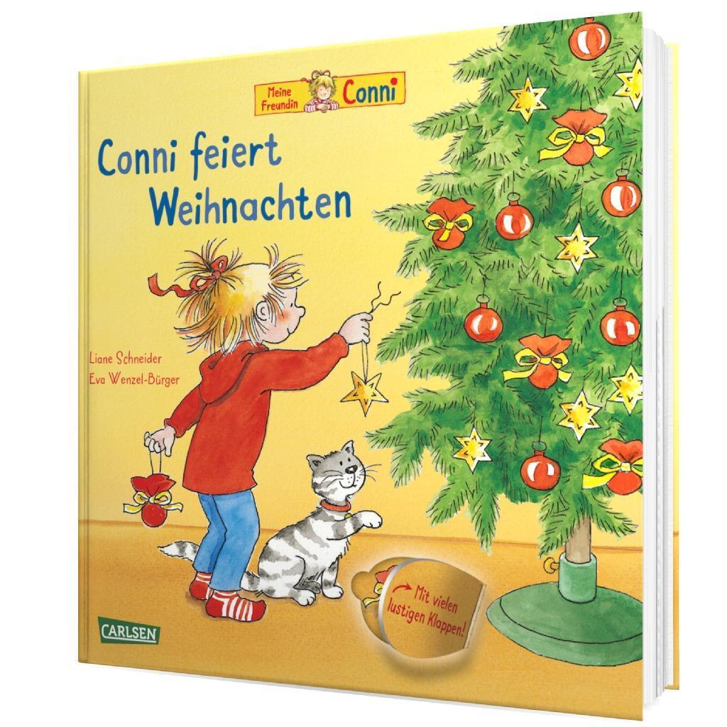 Bild: 9783551518309 | Conni feiert Weihnachten (Pappenbuch mit Klappen) | Liane Schneider