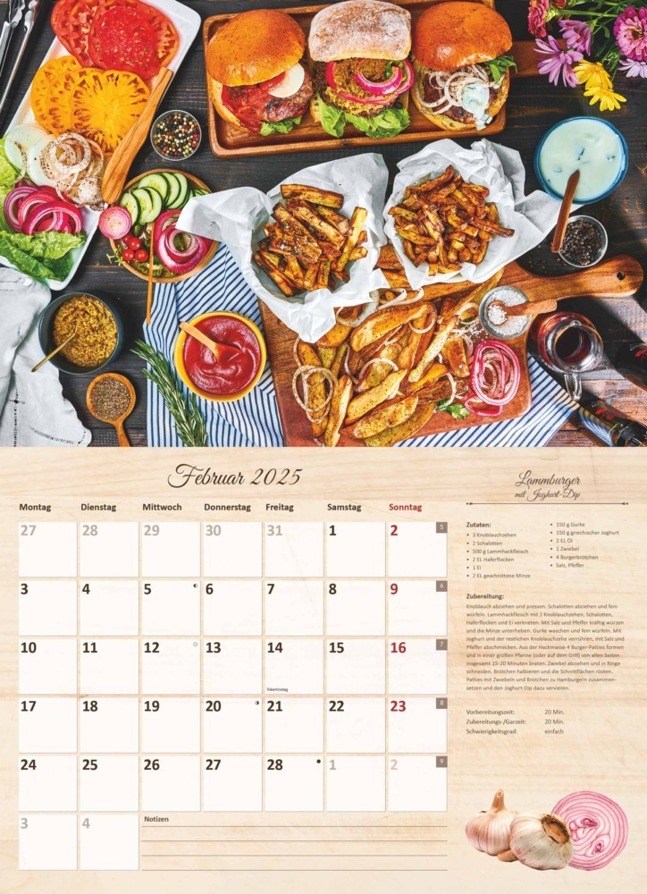 Bild: 4251732344610 | Alpha Edition - Culinaria 2025 Der große Küchenkalender, 42x29cm...