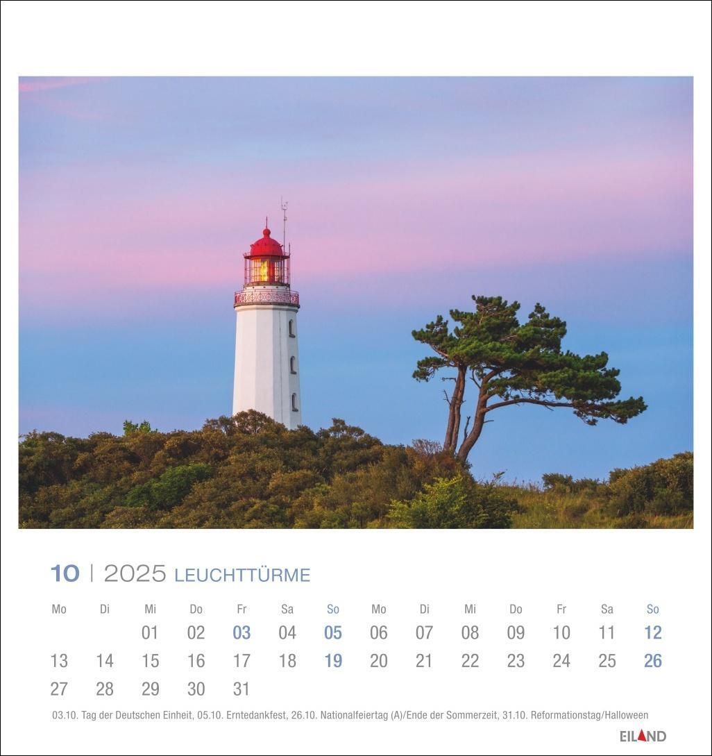 Bild: 9783964023278 | Leuchttürme Postkartenkalender 2025 - An der Nord- und Ostseeküste