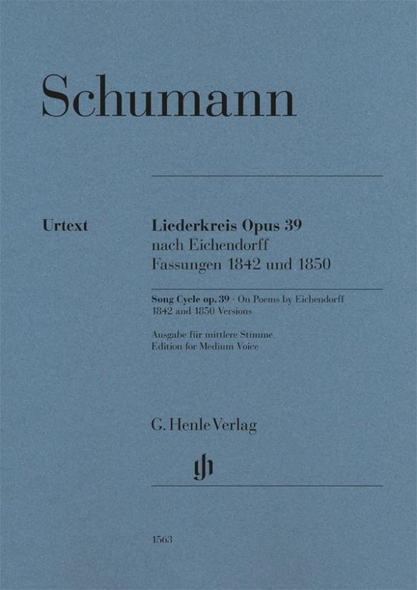 Cover: 9790201815633 | Robert Schumann - Liederkreis op. 39, nach Eichendorff, Fassungen...