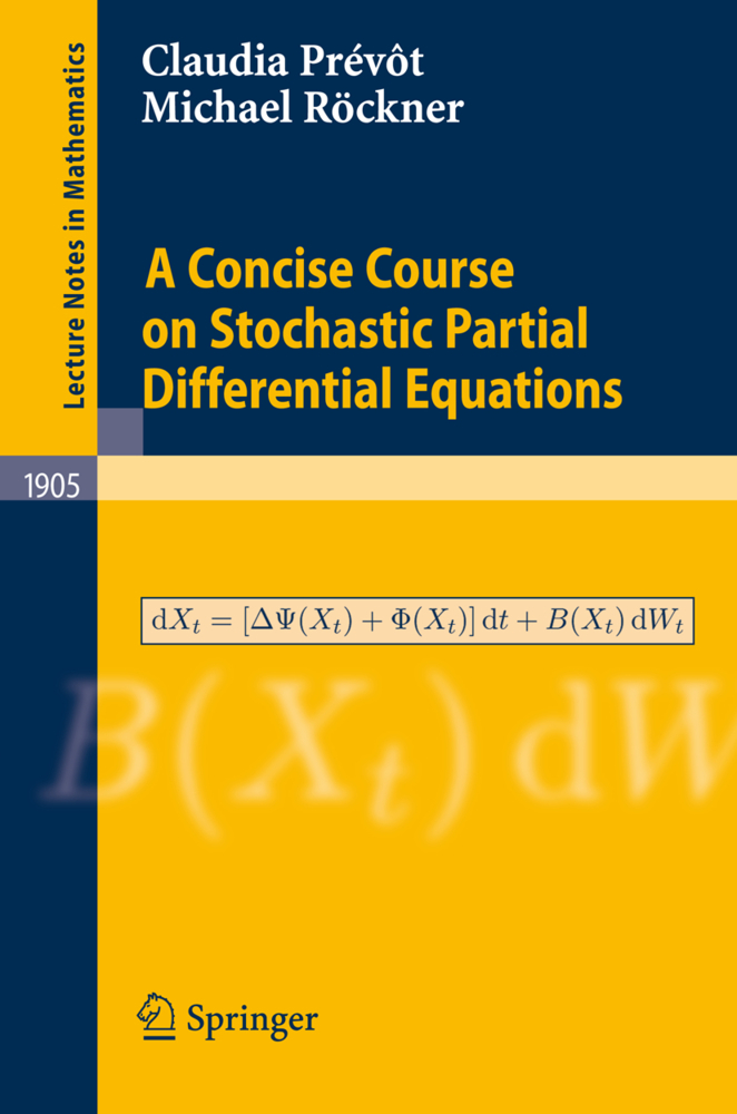 Cover: 9783540707806 | A Concise Course on Stochastic Partial Differential Equations | Buch