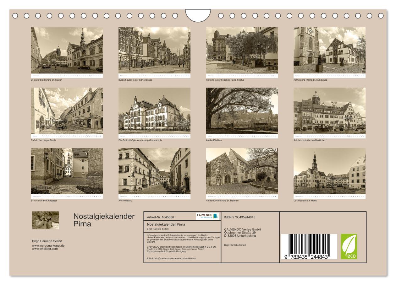 Bild: 9783435244843 | Nostalgiekalender Pirna (Wandkalender 2025 DIN A4 quer), CALVENDO...