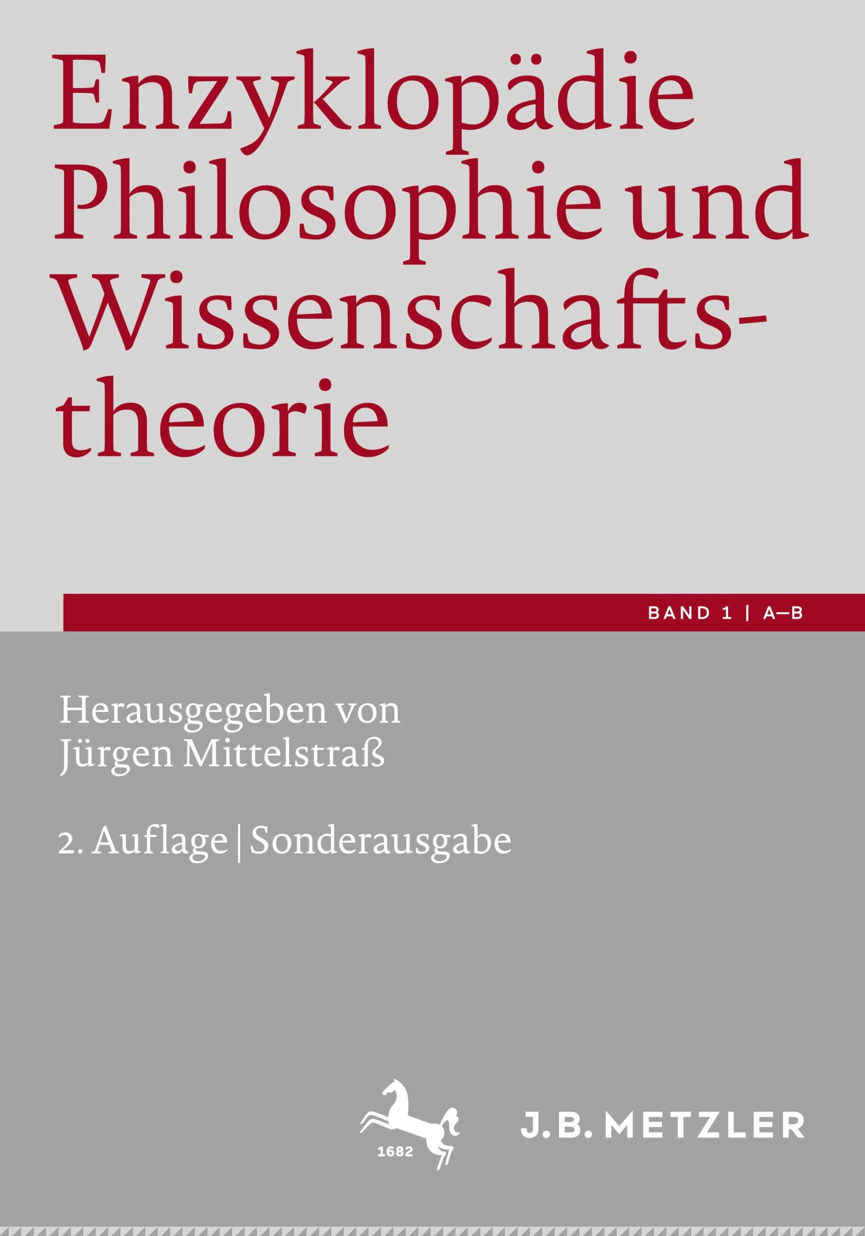 Cover: 9783662675427 | Enzyklopädie Philosophie und Wissenschaftstheorie | Bd. 1: A-B | Buch