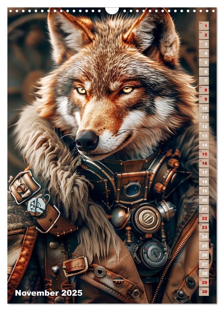 Bild: 9783435652310 | Steampunk Fauna (Wandkalender 2025 DIN A3 hoch), CALVENDO...