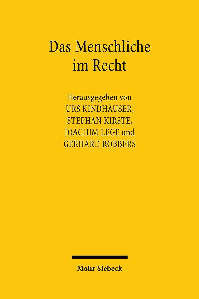 Cover: 9783161624667 | Das Menschliche im Recht | Gedächtnisschrift für Alexander Hollerbach