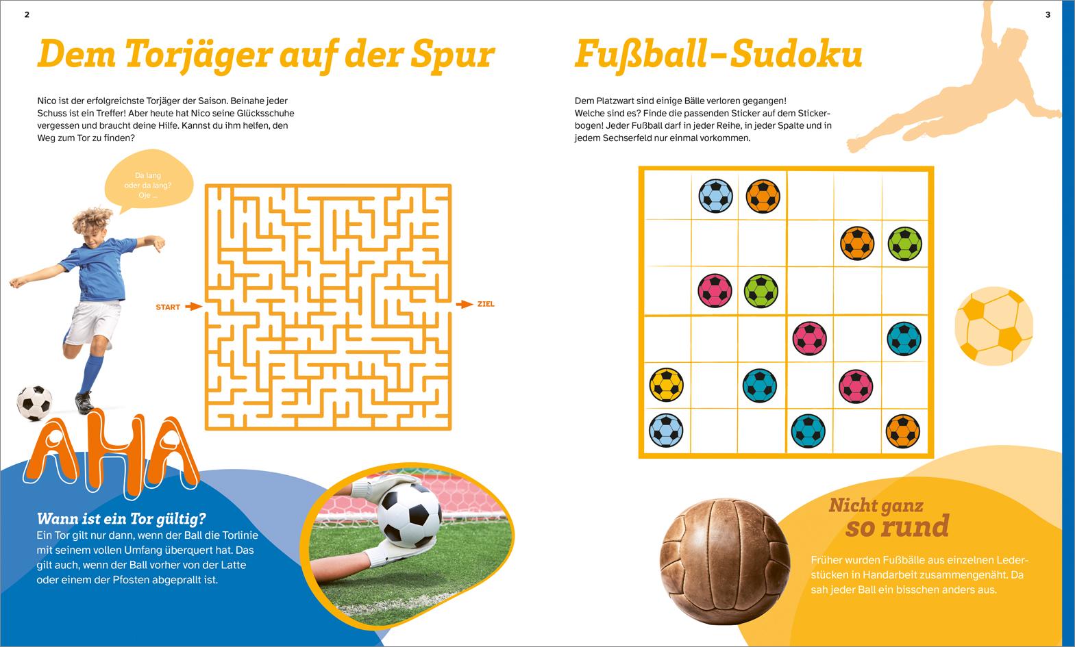 Bild: 9783788622671 | WAS IST WAS Rätseln und Stickern: Fußball | KG | Taschenbuch | 24 S.