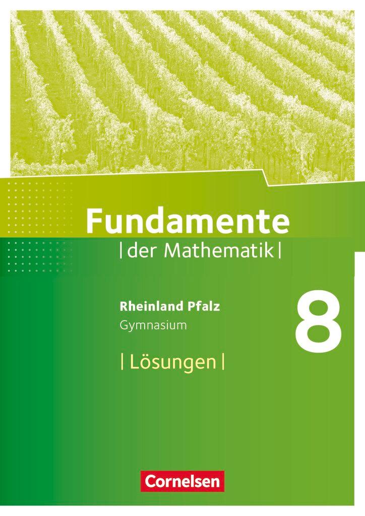 Cover: 9783060095742 | Fundamente der Mathematik 8. Schuljahr - Rheinland-Pfalz - Lösungen...