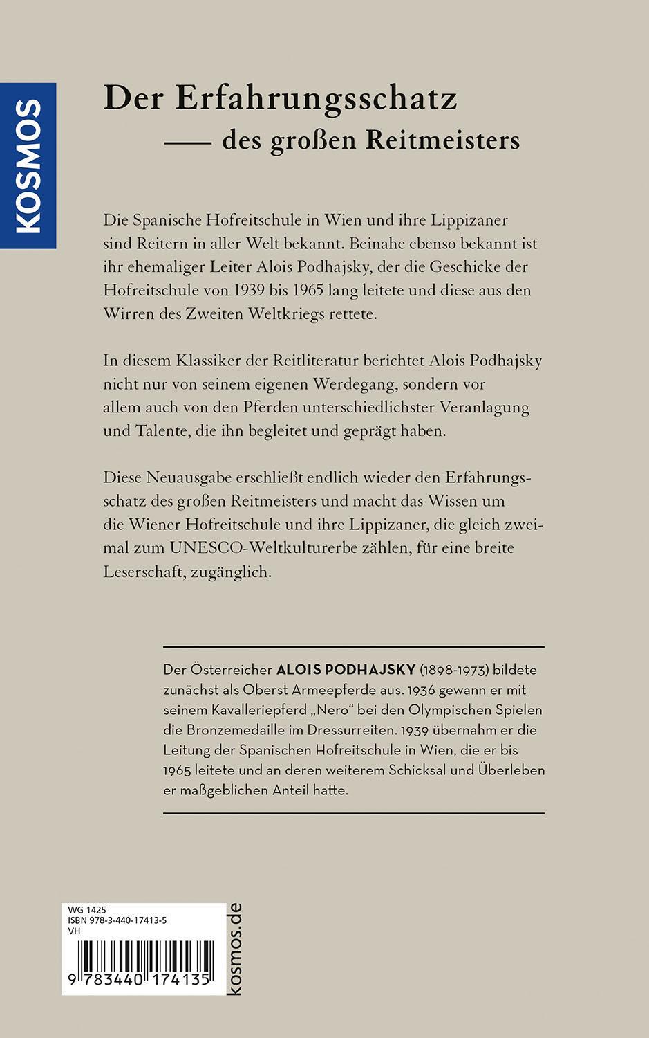 Rückseite: 9783440174135 | Meine Lehrmeister die Pferde | Erinnerungen an ein großes Reiterleben