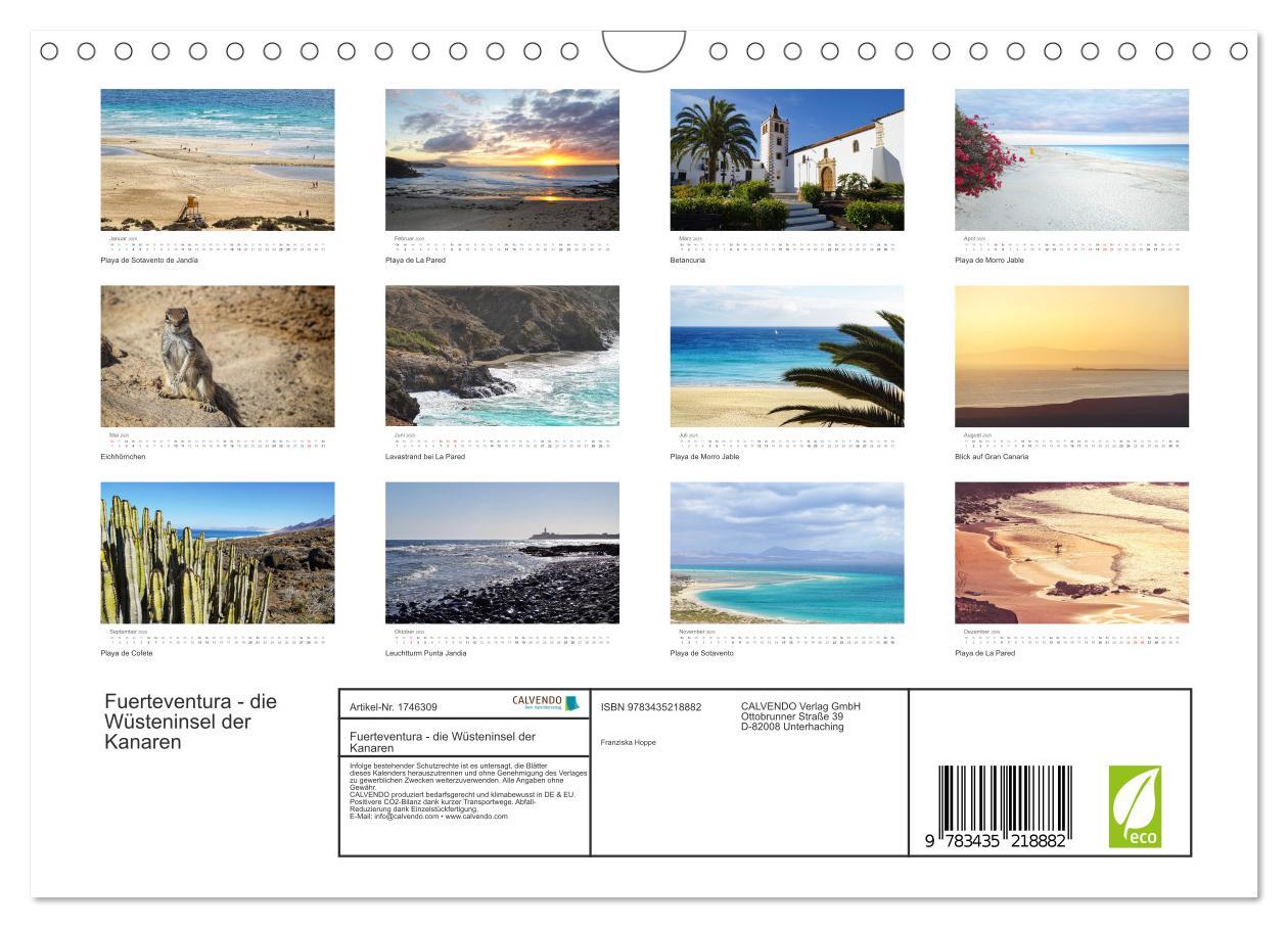 Bild: 9783435218882 | Fuerteventura - die Wüsteninsel der Kanaren (Wandkalender 2025 DIN...