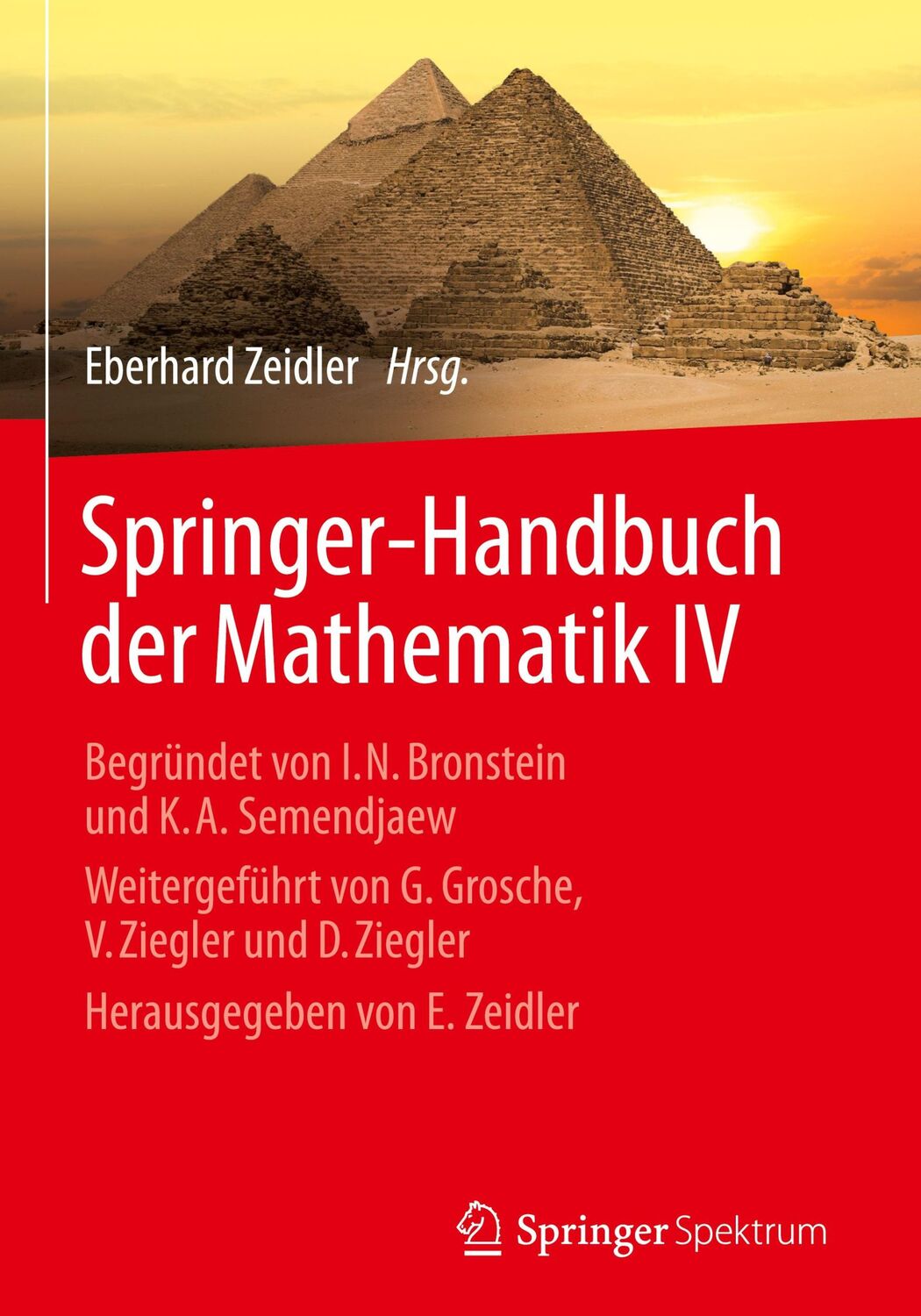 Cover: 9783658002886 | Springer-Handbuch der Mathematik IV | Eberhard Zeidler | Buch | xvii