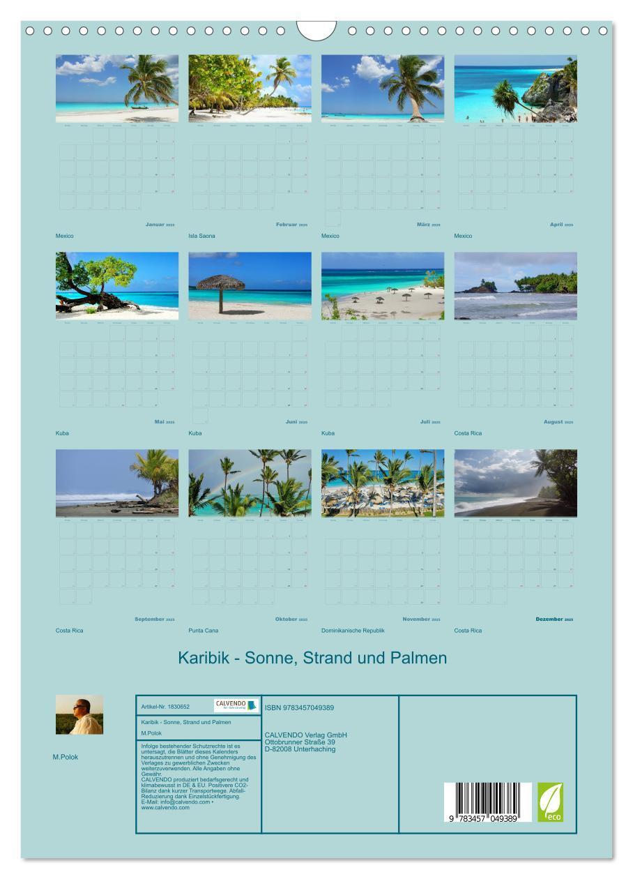 Bild: 9783457049389 | Karibik - Sonne, Strand und Palmen (Wandkalender 2025 DIN A3 hoch),...