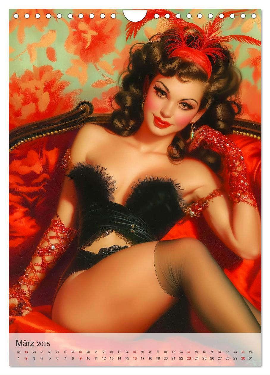 Bild: 9783457203477 | Retro PinUp Girls (Wandkalender 2025 DIN A4 hoch), CALVENDO...