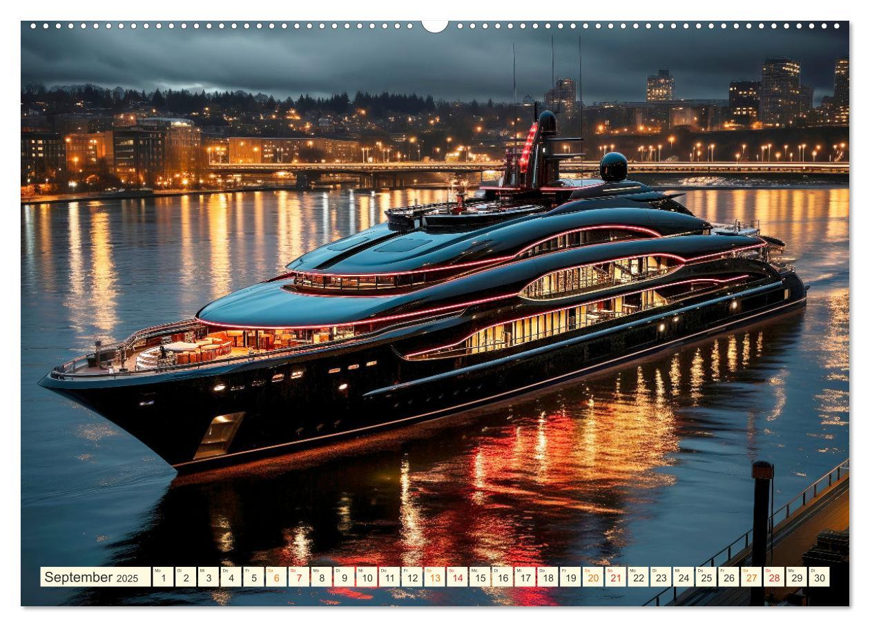 Bild: 9783383886508 | Mega Yachten Fantasien (Wandkalender 2025 DIN A2 quer), CALVENDO...