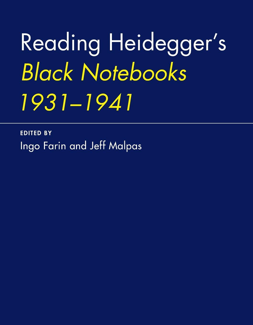 Cover: 9780262535151 | Reading Heidegger's Black Notebooks 1931-1941 | Ingo Farin (u. a.)