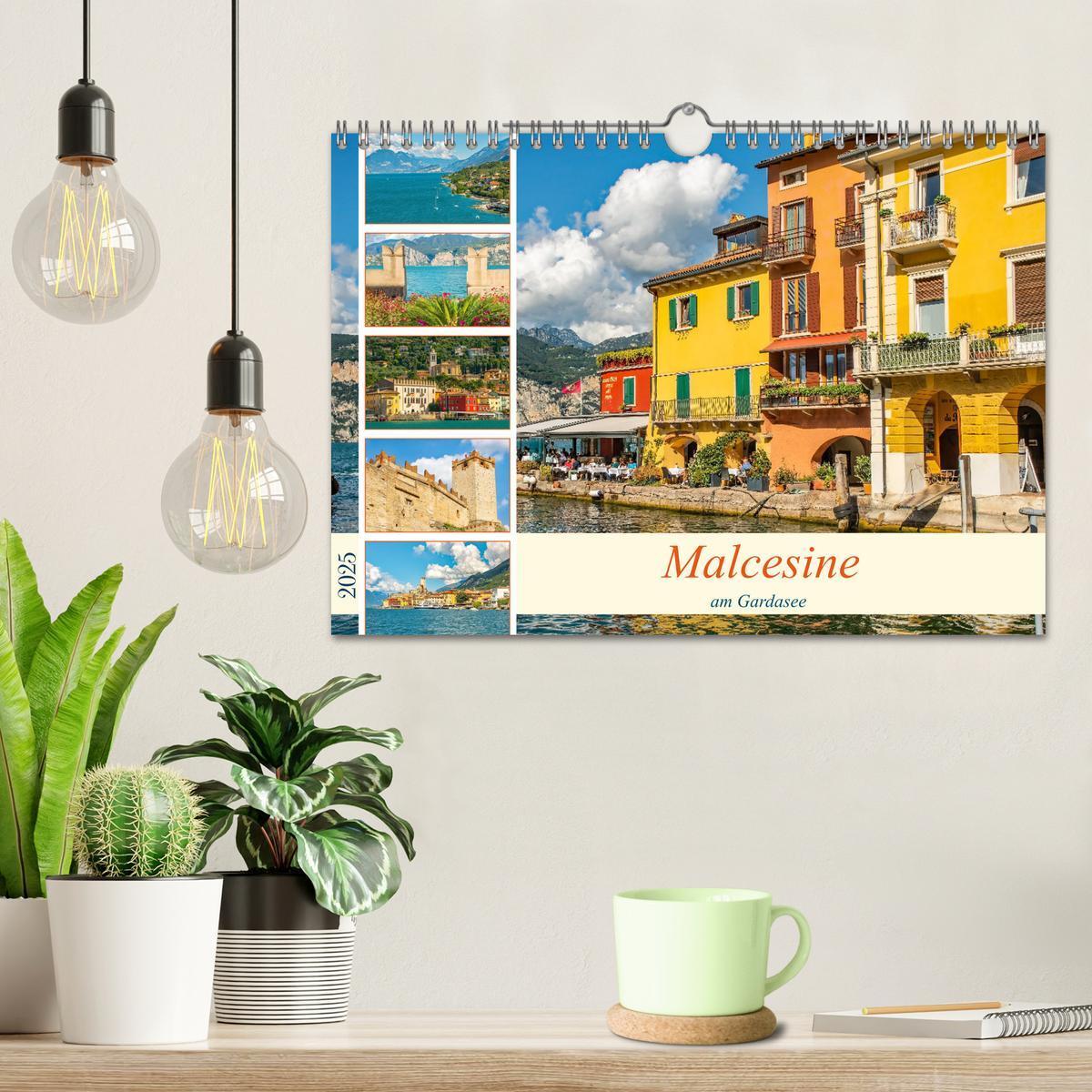 Bild: 9783435012220 | Malcesine am Gardasee (Wandkalender 2025 DIN A4 quer), CALVENDO...