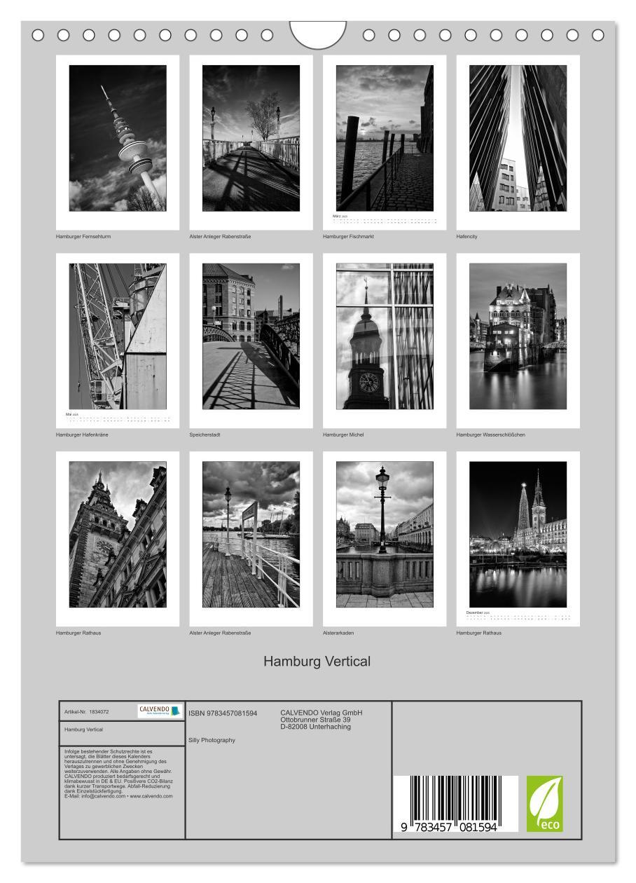 Bild: 9783457081594 | Hamburg Vertical (Wandkalender 2025 DIN A4 hoch), CALVENDO...