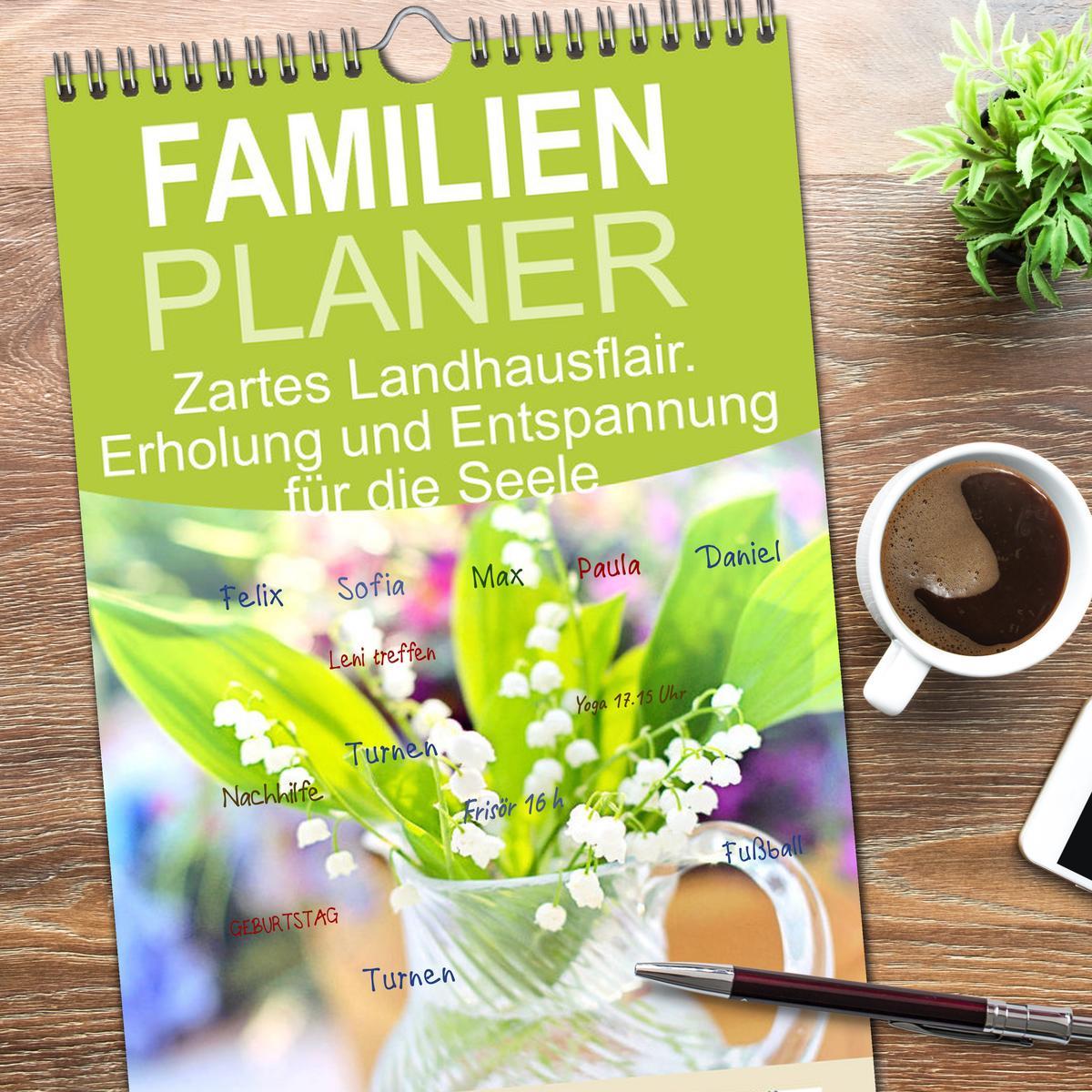 Bild: 9783457101056 | Familienplaner 2025 - Zartes Landhausflair. Erholung und...