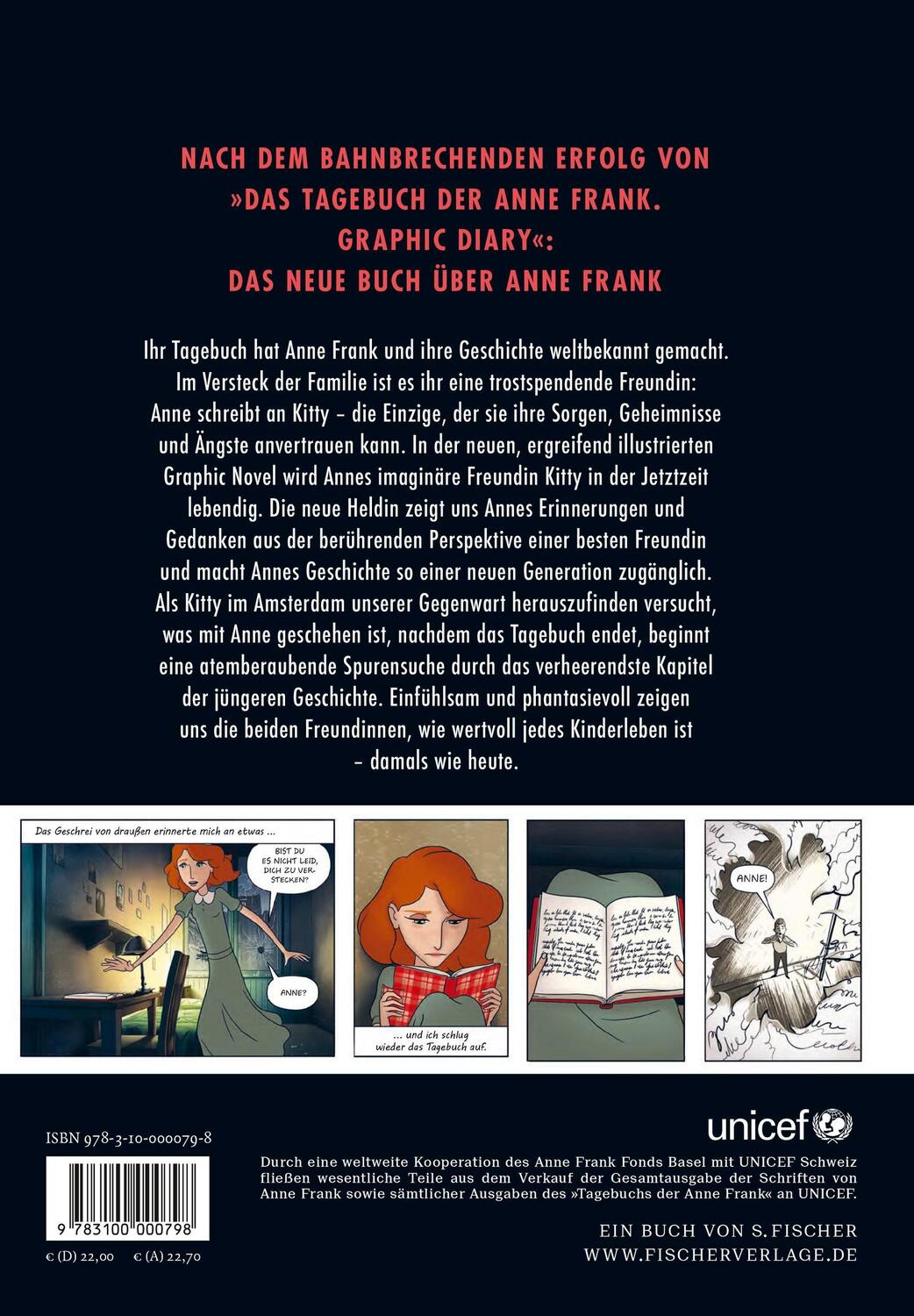 Rückseite: 9783100000798 | Wo ist Anne Frank - Eine Graphic Novel | Ari Folman (u. a.) | Buch